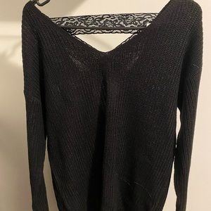 Oversized black sweater